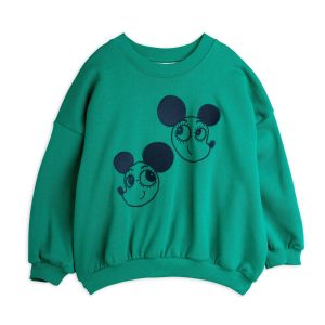 Sweat vert oversize motif cartoon