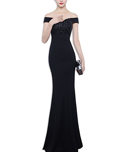 Robe de Soirée Rouge de Forme Trompette à Sequins et Manches Tombantes – Image 4