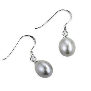 Boucles d&rsquo;oreilles pendantes – Perles d&rsquo;eau douce, forme de goutte
