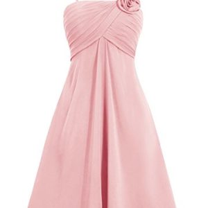 Robe de Demoiselle d’Honneur Courte avec Motifs Fleurs