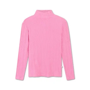 Col roulé rose