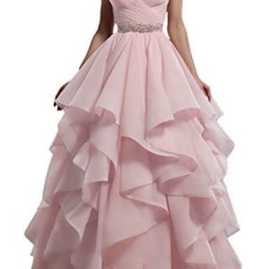 Robe de Bal / Robe de Princesse Plissée avec Bustier en forme de Coeur