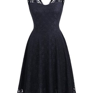 Robe de Demoiselle d’honneur en Dentelle sans Manches