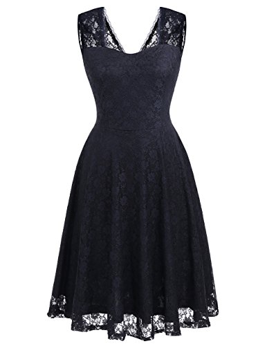 Robe de Demoiselle d’honneur en Dentelle sans Manches