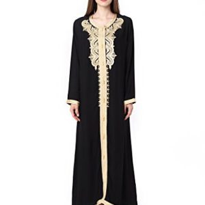 Djellaba Algérienne Brodée Couleur Argentée