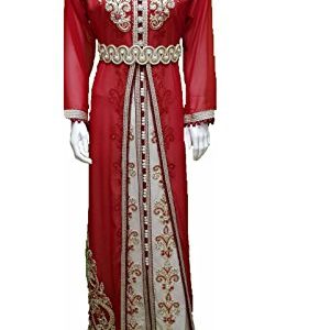 Caftan Marocain Takchita Rouge