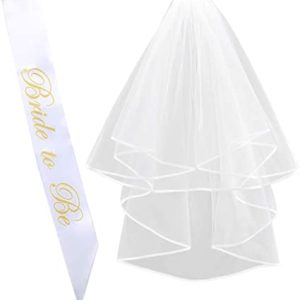 Voile de Mariée et Ceinture EVJF
