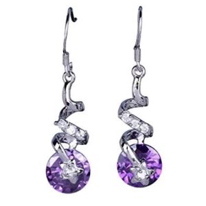Boucles d&rsquo;Oreilles Pendantes aux Multiples Reflets – Argent Plaqué 925