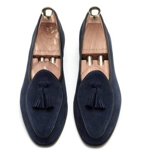 Mocassins à glands en Mocassin daim véritable pour homme