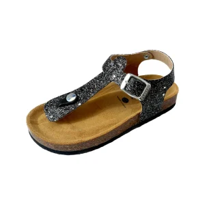 Sandales Elfy noires à paillettes