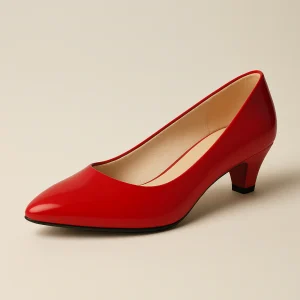 Escarpin Rouge Petit Talon