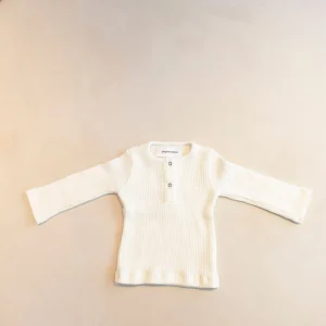 Pull bébé en maille coloris blanc
