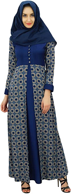 Longue Abaya Musulmane En Cachemire Avec Hijab