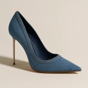 Escarpin Bleu Jean