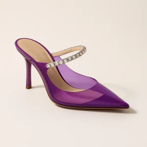 Escarpin Transparent Violet