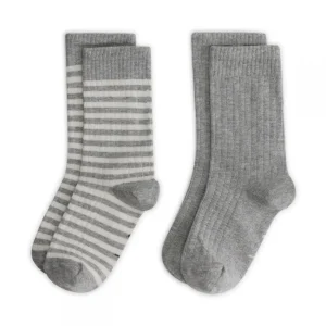 Pack de 2 paires de chaussettes côtelées