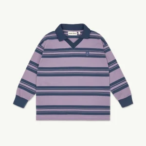 Polo Athletic rayé mauve