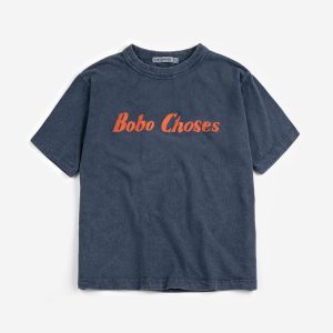 T-shirt Bleu Marine à Imprimé Bobo Choses