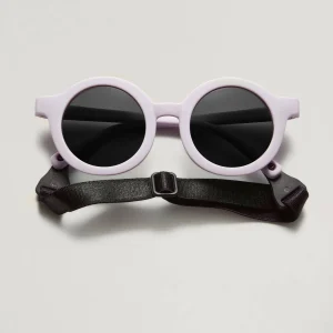 Lunettes de soleil (bébé) BabyMocs - Signature rond Mauve