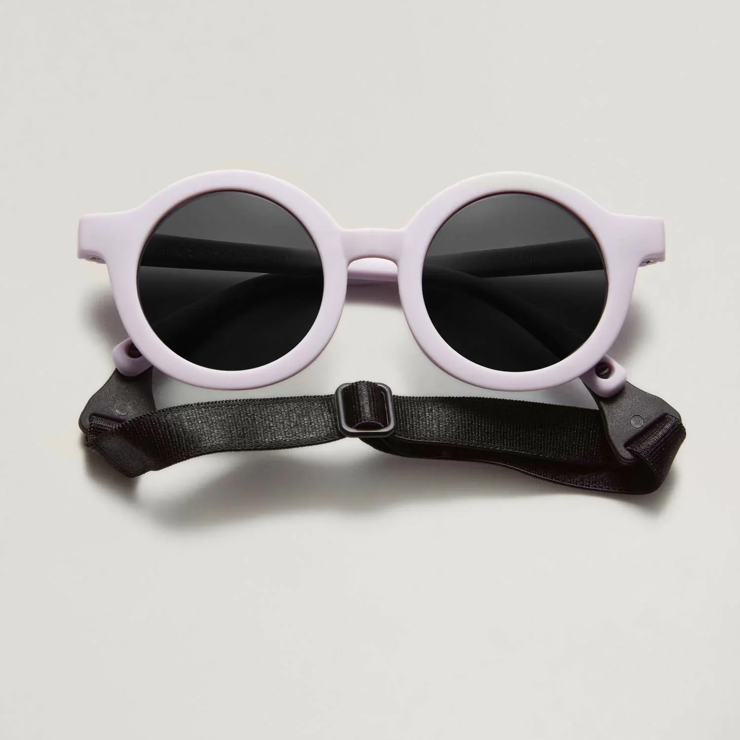 Lunettes de soleil (bébé) BabyMocs - Signature rond Mauve – Image 2
