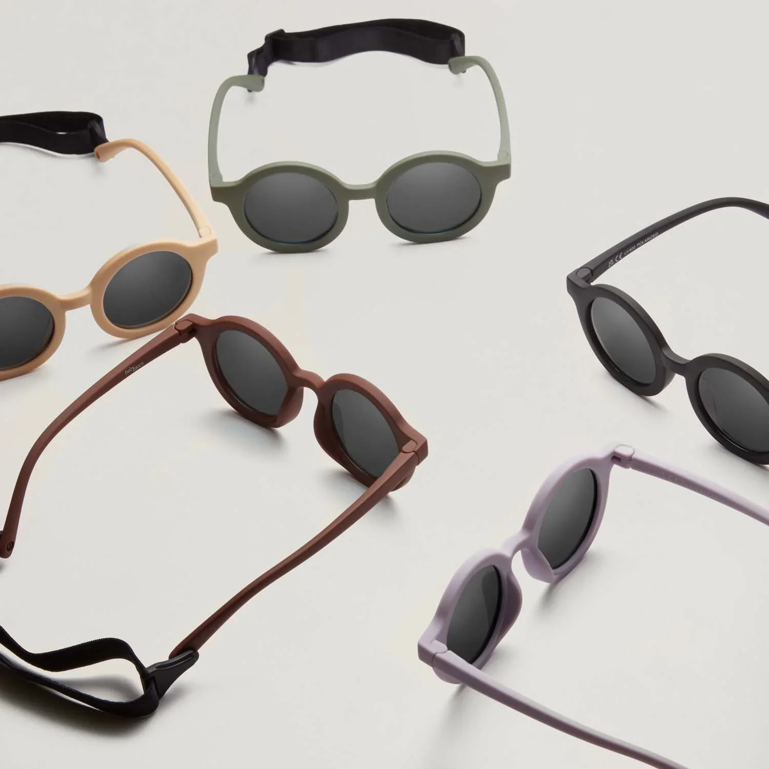 Lunettes de soleil (bébé) BabyMocs - Signature rond Mauve – Image 3