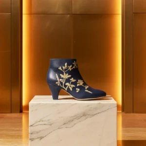 Colbert - Imprimé Métal Bleu Nuit