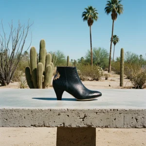 Delfonia - Imprimé Metallisé Noir