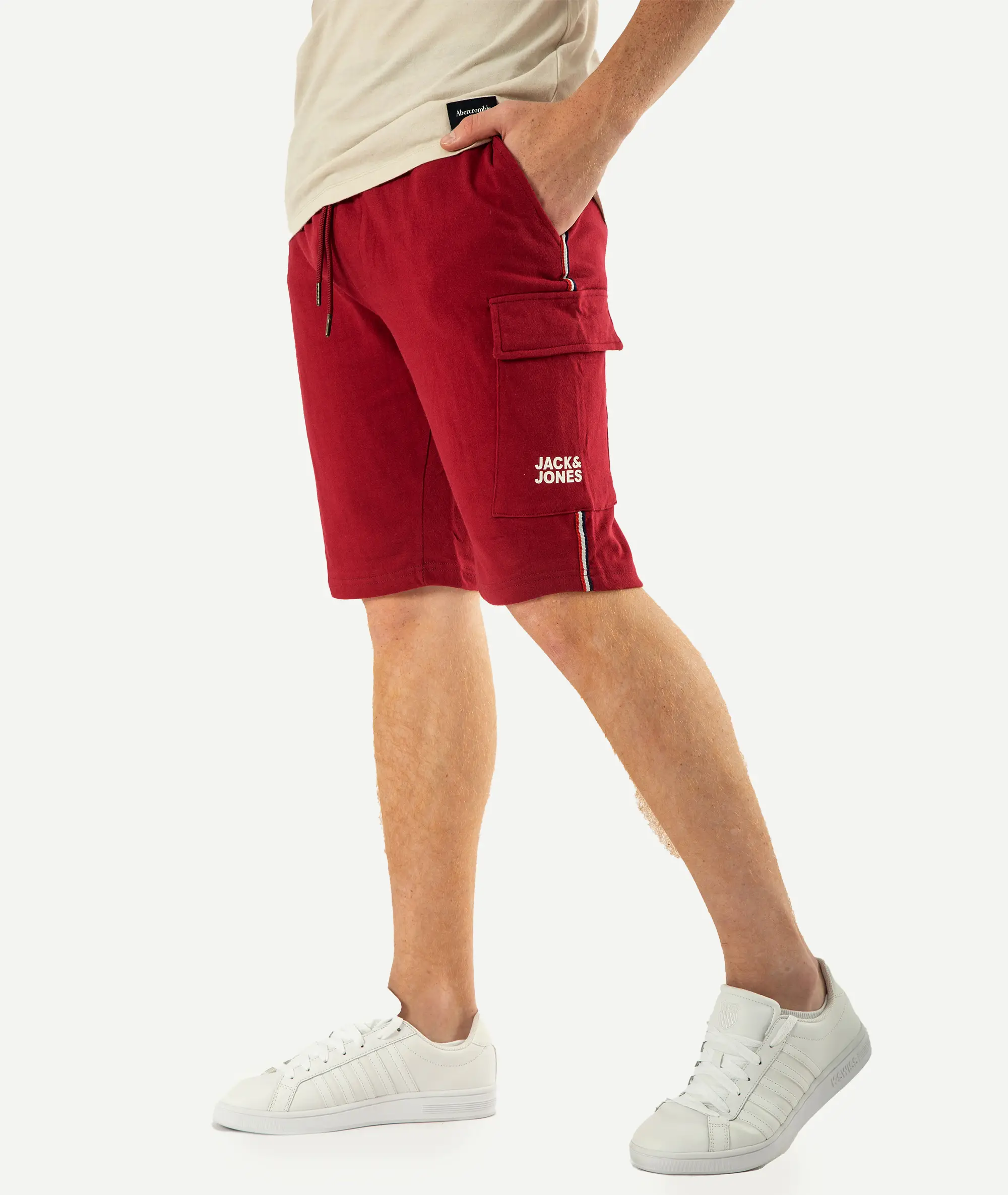 Short Jogging JACK&JONES Rouge Bordeau – Image 4