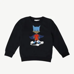 Sweatshirt NAME IT Bleu Avec Motif Super-Héros