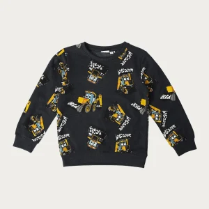 Sweatshirt NAME IT Motifs De Tracteurs Jaunes