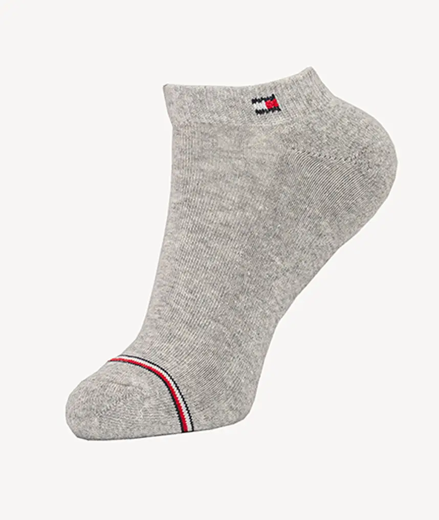 3 paires de Chaussettes Tommy Hilfiger Grises – Image 2