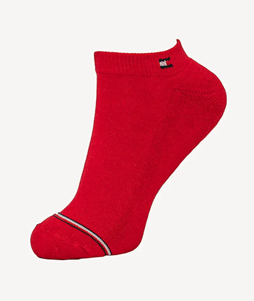 3 paires de Chaussettes Tommy Hilfiger Rouges – Image 2
