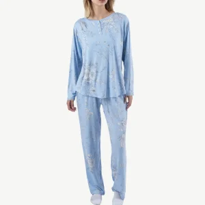Ensemple Pyjama FLORA NIKROOZ Femme Bleu Ciel