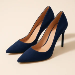 Escarpin Bleu Marine Confort