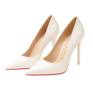 Escarpins ALIX - Talon Aiguille 10cm Blanc