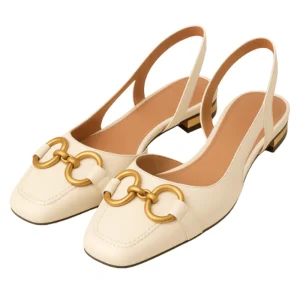 Escarpins ANAÉ - Talon Carré 2,5cm Beige