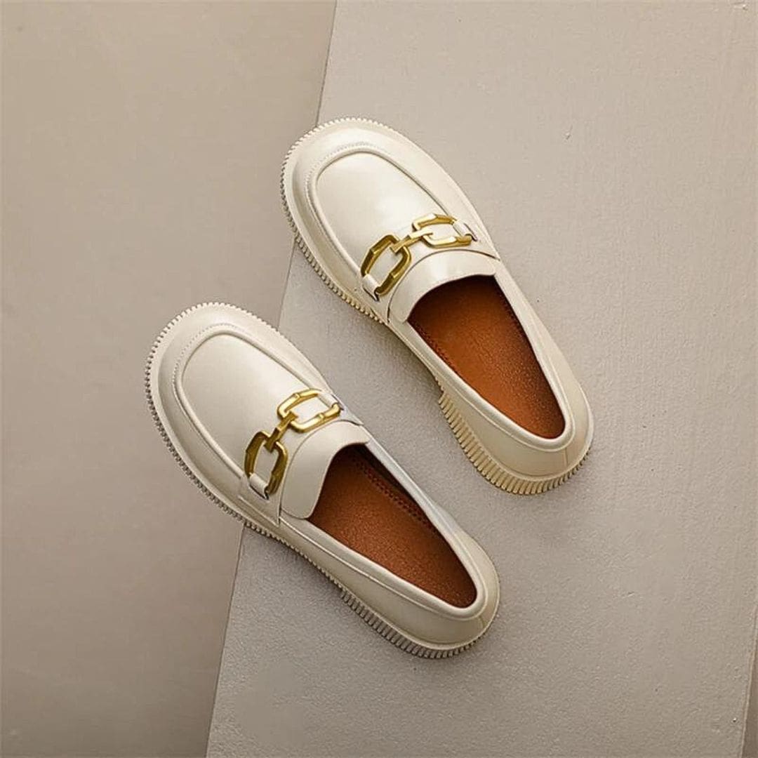 Mocassins avec boucle en métal Mocassin noir ou Mocassin beige – Image 9