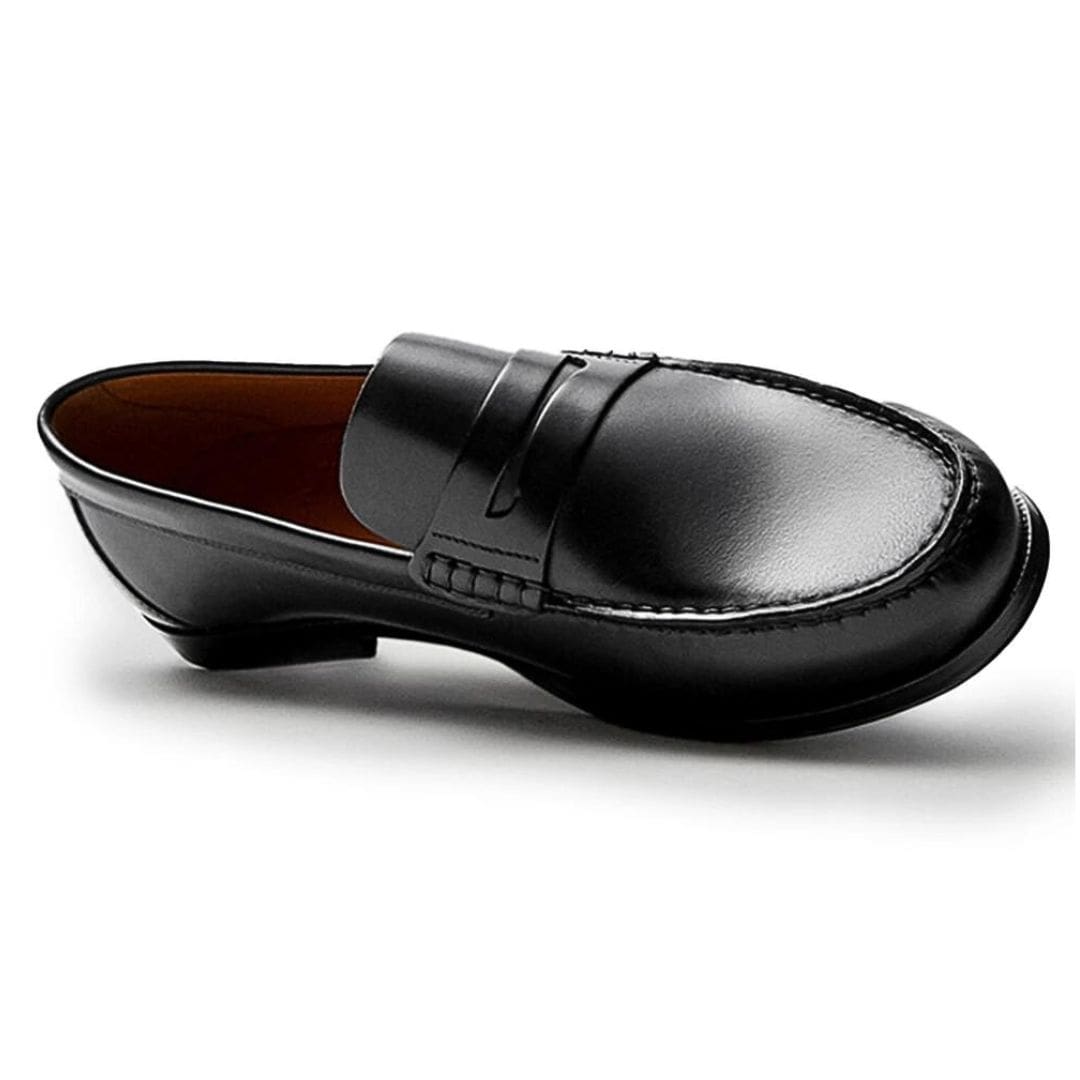 Mocassins décontractés Mocassin marron ou Mocassin noir en cuir véritable pour homme – Image 8