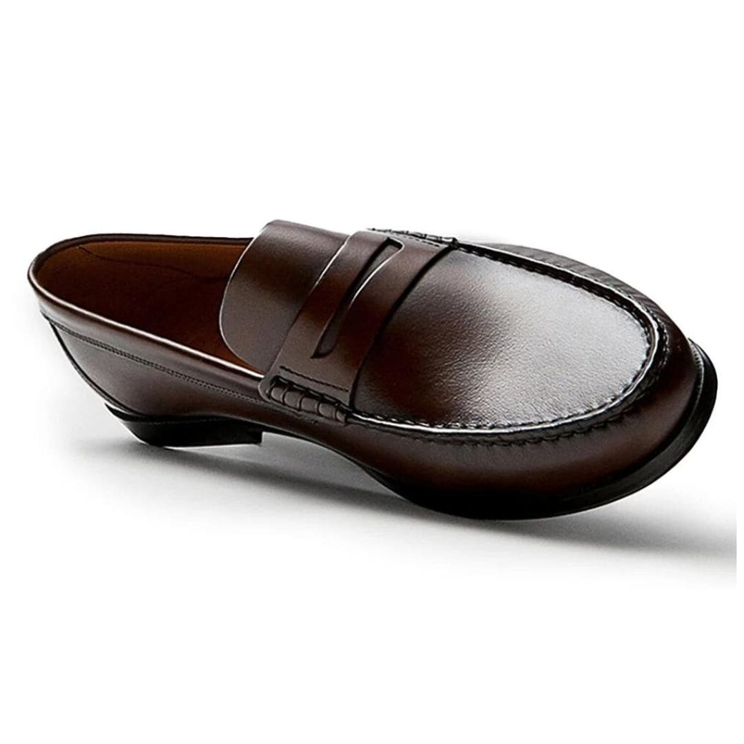 Mocassins décontractés Mocassin marron ou Mocassin noir en cuir véritable pour homme – Image 7