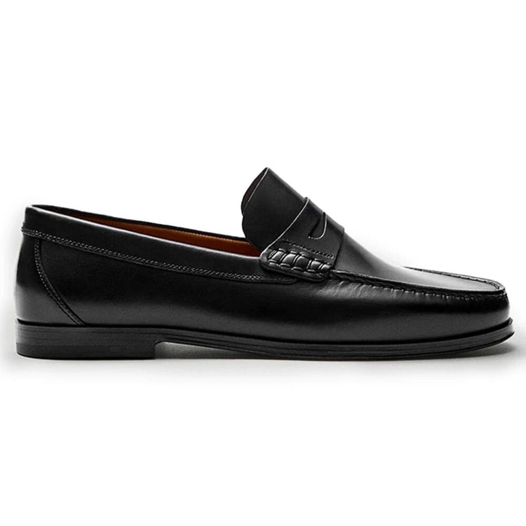 Mocassins décontractés Mocassin marron ou Mocassin noir en cuir véritable pour homme – Image 5