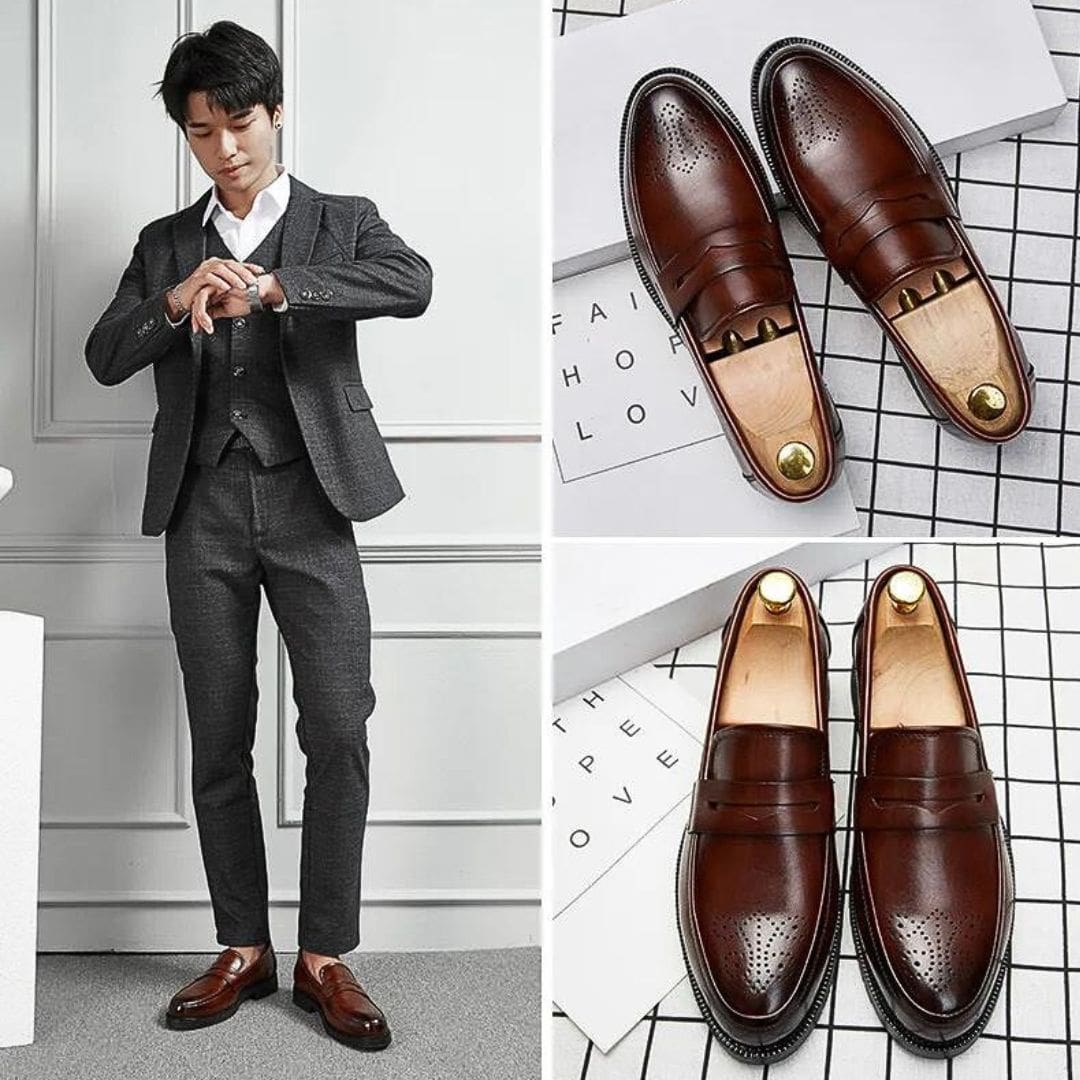 Mocassins de mariage en cuir synthétique pour homme – Image 3