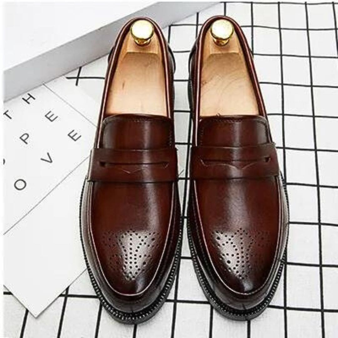 Mocassins de mariage en cuir synthétique pour homme – Image 8
