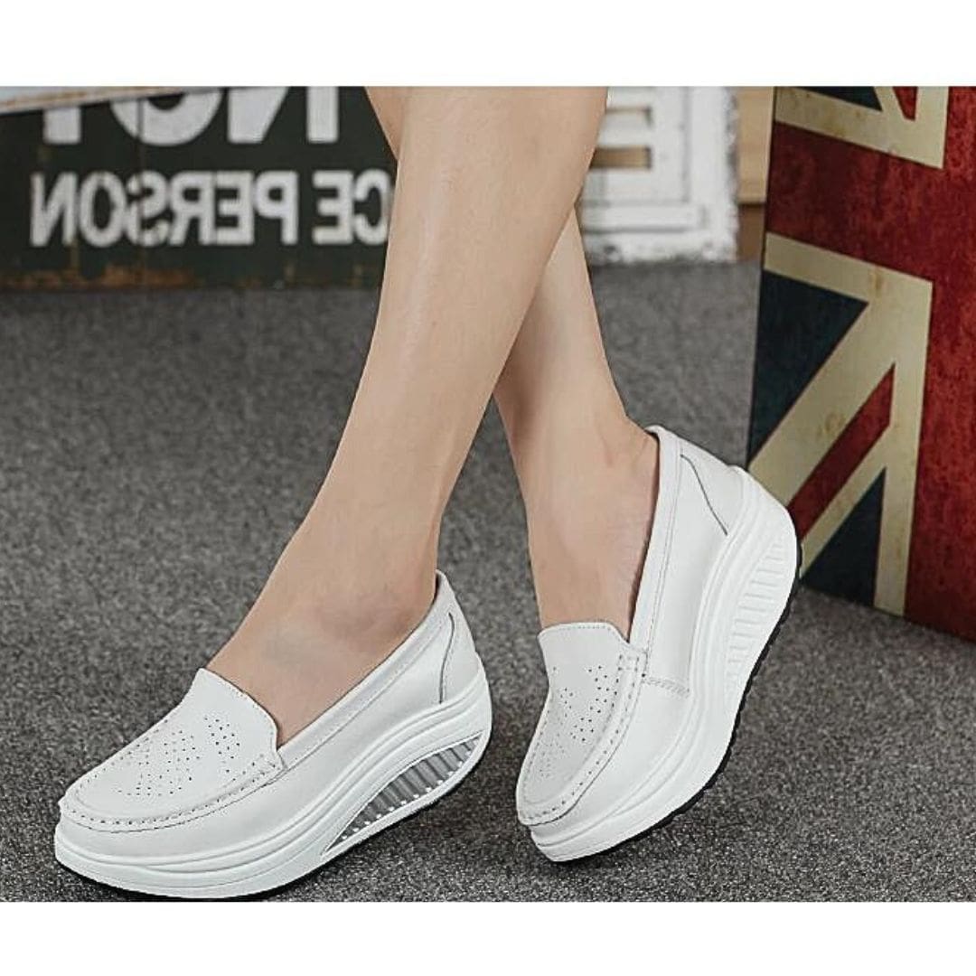 Mocassins respirants colorés à plateforme pour femme – Image 4