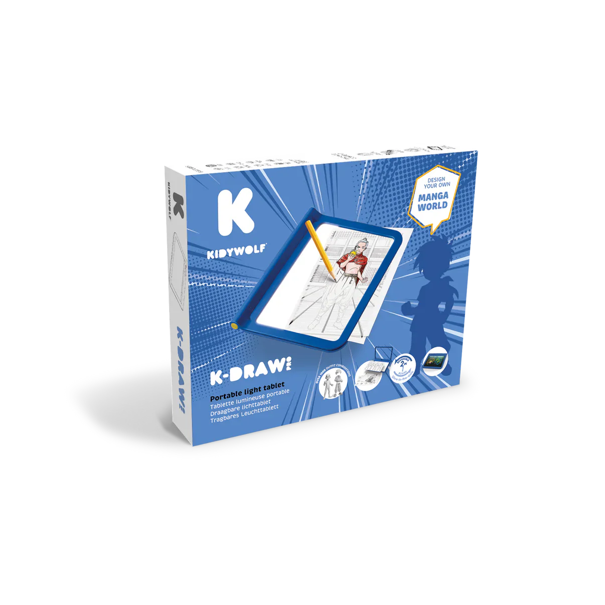 KIDYDRAW – Tablette lumineuse portable - MANGA – Image 2