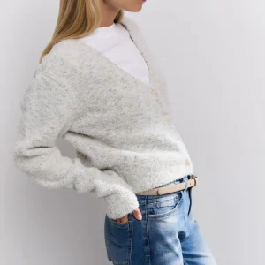 Boucle With Color Naps Cardigan YAYA