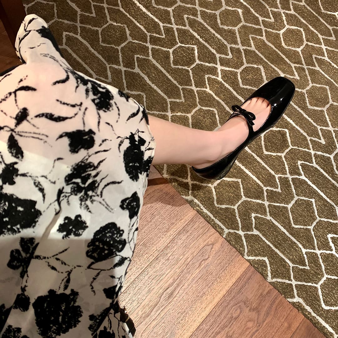 Mocassin Mary Jane bout carré avec nœud – Image 6