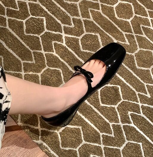 Mocassin Mary Jane bout carré avec nœud – Image 5