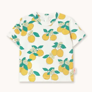 T-shirt Bébé Tricoté à Imprimé Oranges