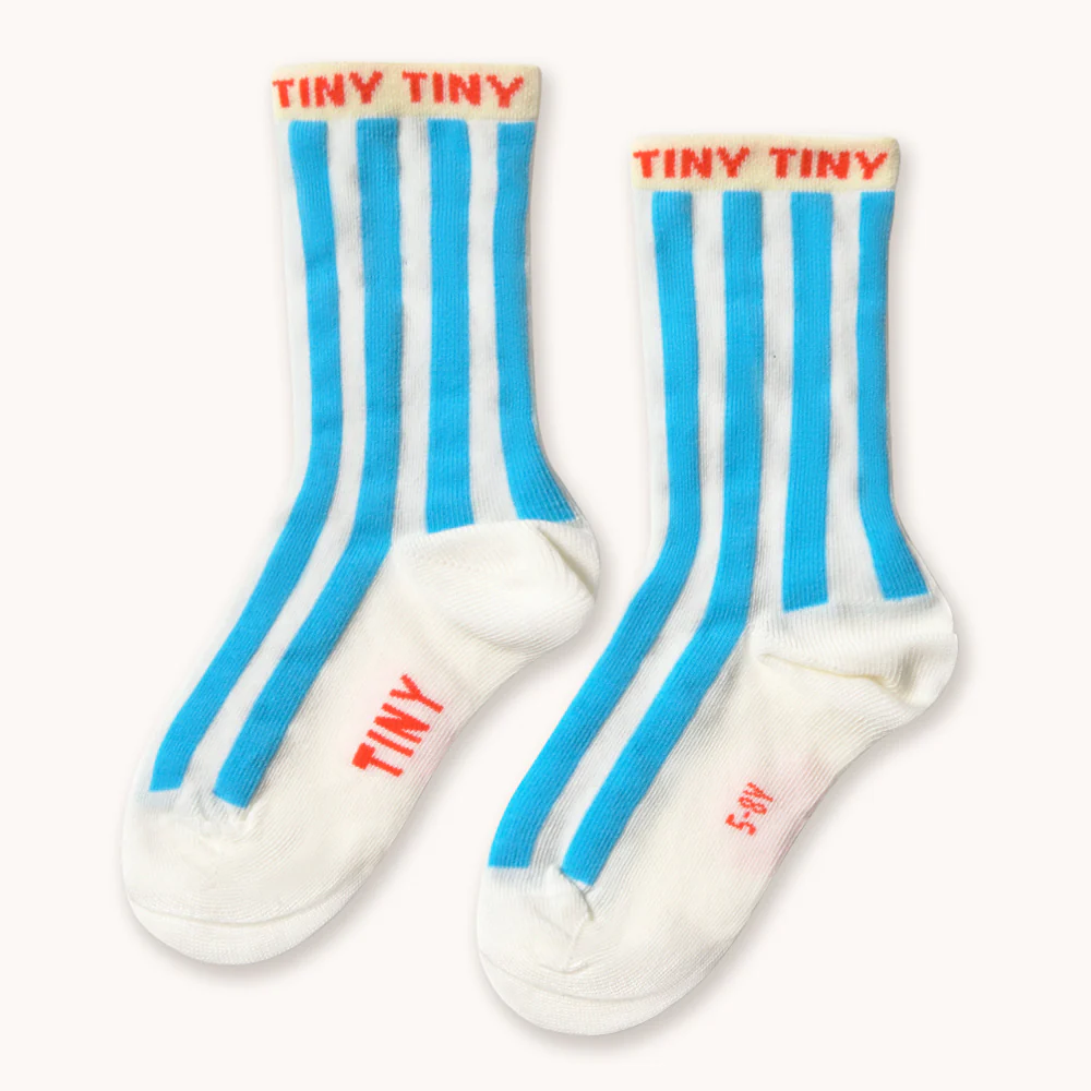 duo de chaussettes Rayures Bleues & Motif Cygne - Taille Moyenne – Image 2