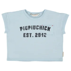 T-shirt Bleu Clair à Imprimé PIUPIUCHICK